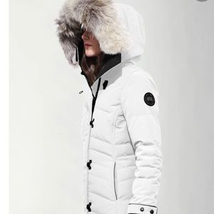 Canada Goose Lorette White Black Label Parka M